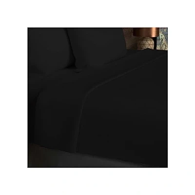 Bild av Drap plat en coton 57 fils 260x300 cm UNI noir, par Soleil d&#039;Ocre
