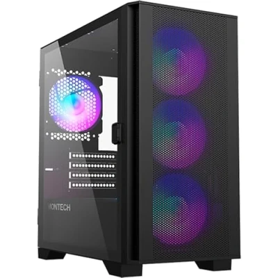 Bild av Montech Air 100 ARGB Black Chassi Minitower Svart