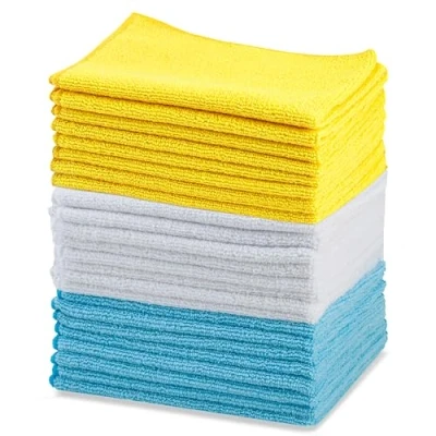 Bild av Amazon Basics mikrofiber rengöringsduk, 30 x 41 cm, 24 stycken, 40,5 cm 30,5 flerfärgad