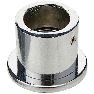 Bild av GARDINIA väggfäste för gardinstänger med en diameter på 20 mm, Inklusive monteringssats, Väggmontering, Metall, Krom