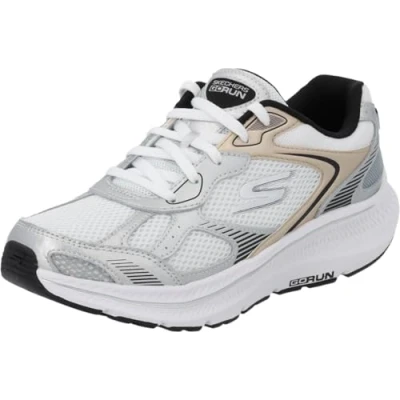 Bild av Skechers GO RUN Consistent 2.0 Sneakers, Storlek: 38.5, White/silver Skinn och textil