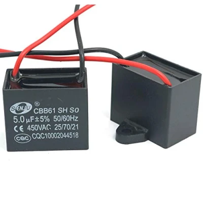 Bild av DollaTek 2 st CBB61 5uF 450 V AC 50/60 Hz kondensator ström av luftkonditioneringsfläkt motor