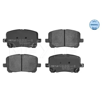 Bild av MEYLE 025 238 3617 Jeu de plaquettes frein ORIGINAL Quality Essieu avant contact signal d&#039;usure exclu avec tôle anti bruit TOYOTA: Avensis Verso