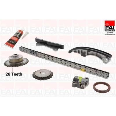 Bild av FAI AutoParts TCK43L Jeu de distribution à chaînes avec joints, roues dentées Simplex, Chaîne vélo NISSAN: Cabstar, Navara Pick up