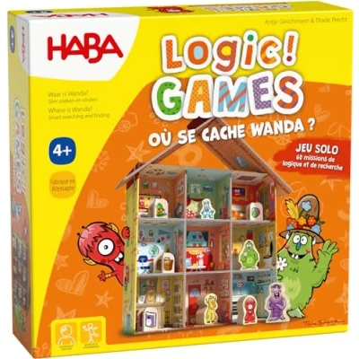 Bild av HABA Logic! Games Var är Wanda döljar? brädspel logikspel 60 pussel 4 år och äldre 306808