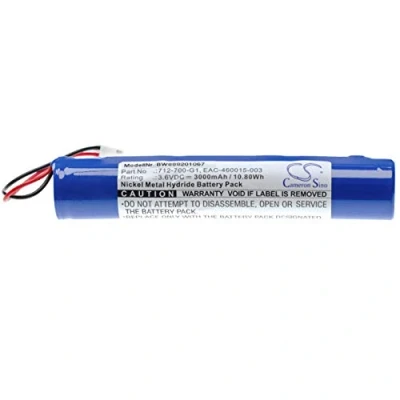 Bild av vhbw 1 x batteri ersättning för INFICON A19267 460015 LSG, EAC 003, 712 700 G1 mätare (3000 mAh, 3,6 V, NiMH)