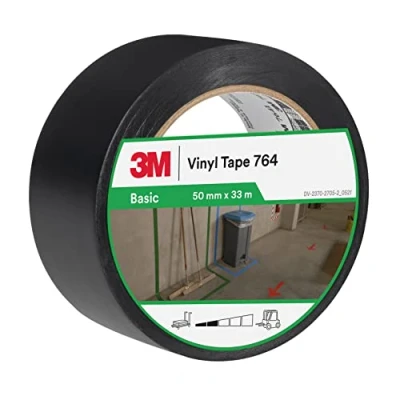 Bild av 3M 764I multifunktionell vinyltejp svart 50 mm x 33 m