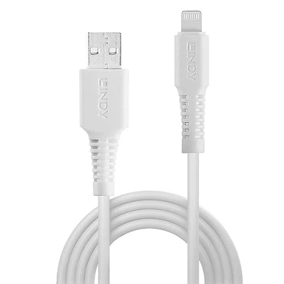 Bild av LINDY 2 m USB till Lightning kabel, vit