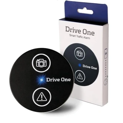 Bild av Needit Drive One Flash Warner Original I Varnar för blixtar och faror vägtrafik Radarvarnare realtid, automatiskt aktiv med Bluetooth anslutning till Smartphone Data från Blitzer.de