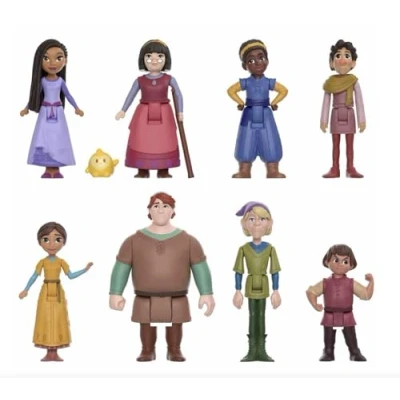 Bild av Mattel Disneys Önskan The Teens minidockset, 8 ställbara dockor och stjärnfigur, figurerna bär sina karakteristiska kläder HPX36