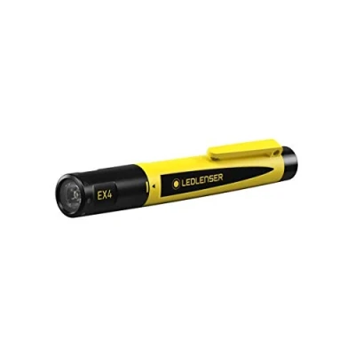Bild av Ledlenser EX4 robust pennlampa LED för verkstadsbruk, 2x AAA batteridriven, explosionssäker EX zon 0/20, 50 lm, vattentät IP68, 35 m ljusräckvidd, ficklampa, Flashlight