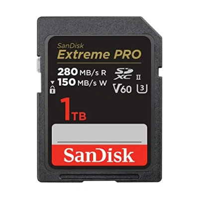 Bild av SanDisk 1 TB Extreme PRO SDXC, kort upp till 280 MB/s, UHS II, C10, U3, V60