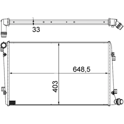 Bild av Kylare, motorkylning Mahle CR 1203 000S