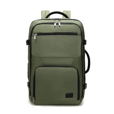 Bild av Kono kabinväska 55 x 35 20 cm handbagage reseryggsäck flygande axelväska 38 L handbagage, gRÖN, väska kabinryggsäck