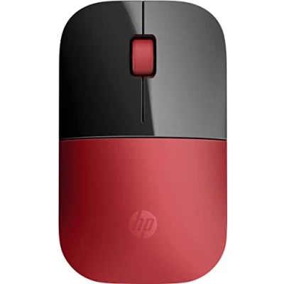 Bild av HP Z3700 röd 2,4 GHz USB smal trådlös mus med blå LED 1200 DPI optisk sensor, upp till 16 månaders batteritid