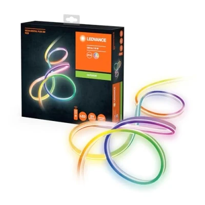 Bild av LEDVANCE vägg och tak luminaire: för alla ytor, NEON DIGITAL FLEX / 15 W, 220 240 V, spridningsvinkel: 160, RGB, material: silicone, IP44