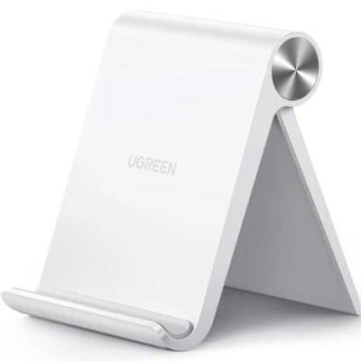 Bild av UGREEN Telefonhållare Justerbart Hopfällbart Telefonställ Handsfree Kompatibel med iPhone 14 13 12 Pro Max Galaxy S22 S21 Ultra Huawei P50 (Vit)