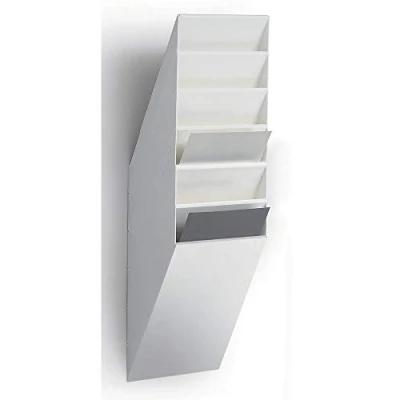 Bild av Durable 1709760010 broschyrställ vägg Flexiboxx 6, A4 stående, 1 set, vit