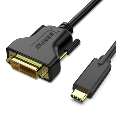 Bild av BENFEI USB C till DVI kabel 0,9 meter, typ [Thunderbolt 3] kompatibel med MacBook Pro 2019/2018/2017, Samsung Galaxy S9/S8, Surface Book 2, Dell XPS 13/15, Pixelbook och mer