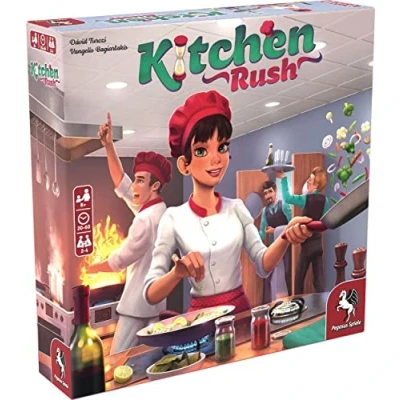 Bild av Pegasus Spiele Press Kitchen Rush Board Game Ages 8+ 2 4 Players 20 60 Minutes Playing Time 51223E Multicolor