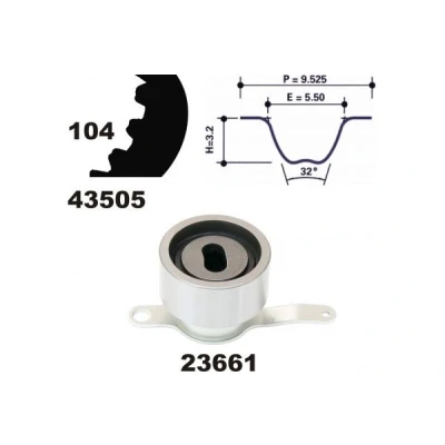 Bild av MAPCO 23505 Kit de distribution 104 HONDA: Civic 5 Coupe, 6 Hatchback, V 3/5 portes, ROVER: 400 portes