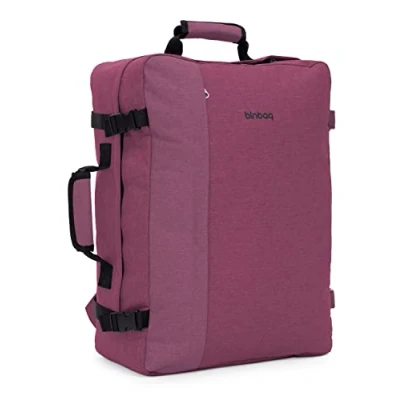 Bild av Blnbag M3, ryggsäck i kabinstorlek, easyJet handbagage ryggsäck, resryggsäck med laptopfack 17 tum, bekväm förpackning som resväska, 35 liter, Burgund