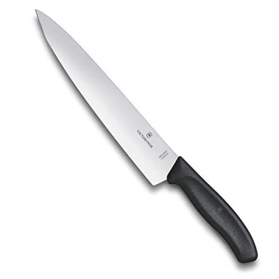 Bild av Victorinox, Swiss Classic, Profi Tranchiermesser, Extra Scharfe Klinge, gerader Schliff, 22 cm, Robuster Kunststoffgriff, Rostfreier Stahl, schwarz