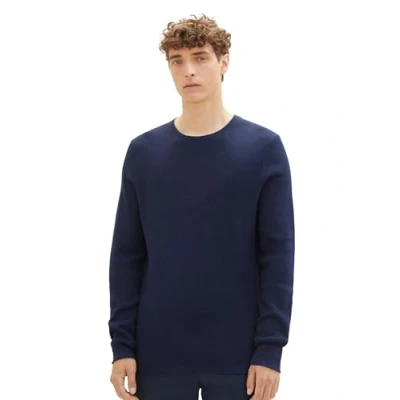 Bild av TOM TAILOR Denim Mäns sicksack basic tröja