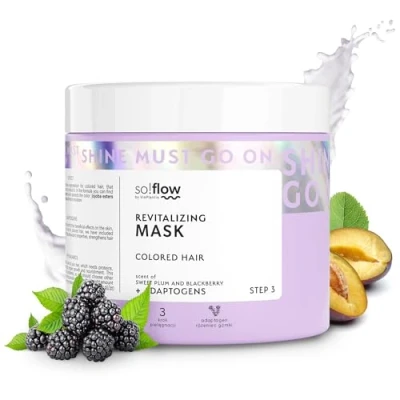 Bild av Donc!Flow Masque revitalisant pour cheveux colorés prune, mûre, 400 ml