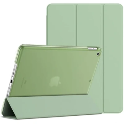Bild av JETech Fodral för iPad 9/8/7 (10,2 Tum, 2021/2020/2019 Modell, 9:e/8:e/7:e Generationen), Tablett Case med Automatisk Väckning/Sömn (Matcha grön)