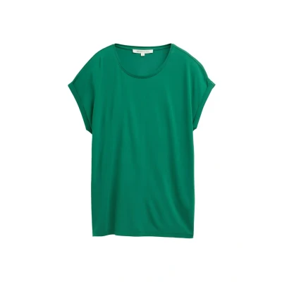 Bild av TOM Tailor Denim Fluent TEE Tshirt bas, Storlek: XS, Luscious pine green