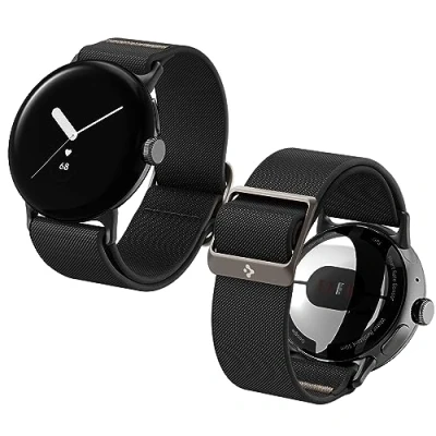 Bild av Spigen Lite Fit Strap Kompatibel med Google Pixel Watch 3 41mm (2024) / 2 (2023) 1 (2022) Svart