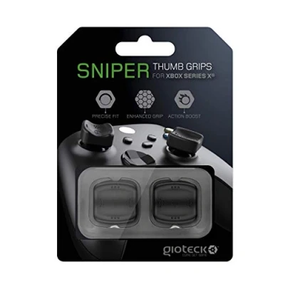 Bild av Gioteck STGX Thumb Grips Xbox Series X/S pluggar/lock/silikonskydd för Joysticks halkfritt sikthjälp X S skydd svart
