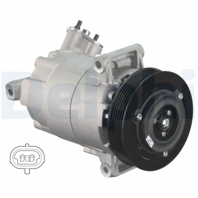 Bild av DELPHI CS20382 compresseur De Climatisation 6CVC13 PAG 46 avec huile OPEL: Astra J 5 portes, Sports Tourer, GTC