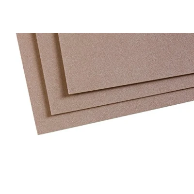 Bild av Clairefontaine Ref 197013C Pastelmatta kortark (paket med 5 ark) 360 gsm kort 24 x 32 cm brun färg speciellt formulerad för användning pasteller