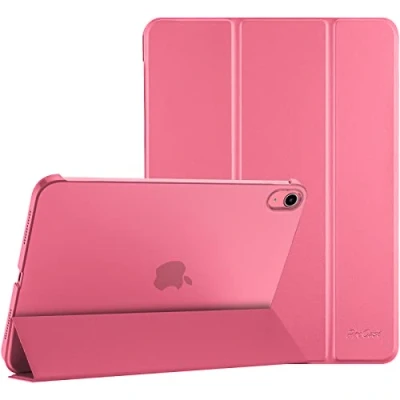 Bild av ProCase fodral för 2022 10,9 tum iPad 10. Generation 10 tums modell A2696 A2757, lätt tunt hårt skyddsfodral smart folio cover kompatibelt med generationen rosa