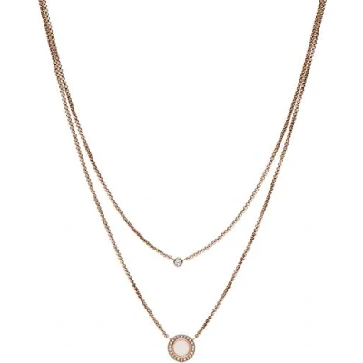 Bild av Fossil Classics Halsband roségoldcoloured, Storlek: One Size, Roségold coloured