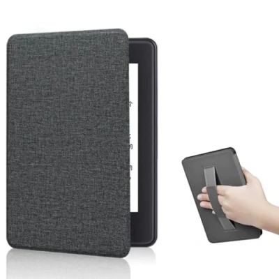 Bild av för 7 tums Kindle Paperwhite 12:e generationen 2024 och Colorsoft Signature Edition fodral, automatisk vila/handrem funktionsfodral (svart)