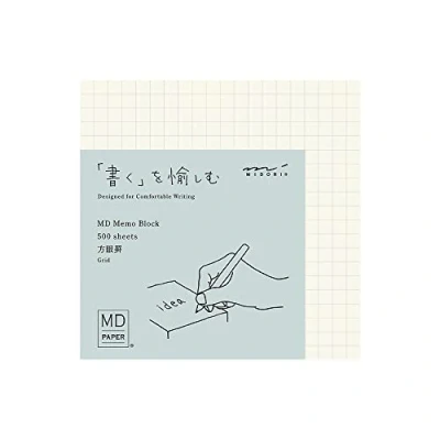 Bild av DESIGNPHIL 15286006 Midori Memo Pad, MD Block Memo, Graf linjerad