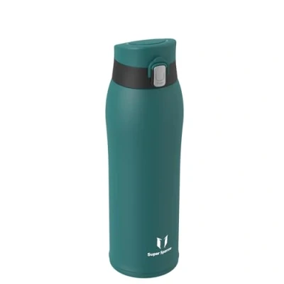 Bild av Super Sparrow Vattenflaska Dricksflaska 750ml Isolerad Metall Termos med Enklicksöppning BPA Fri Läckfri för Sport och Utomhus