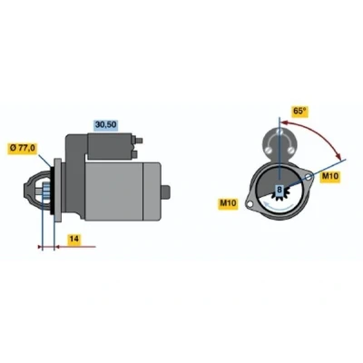 Bild av Startmotor BOSCH 0 986 017 721
