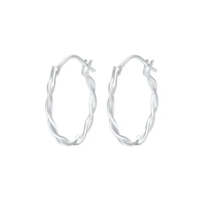 Bild av Elli Twisted Basic Örhänge, Storlek: One Size, Silber