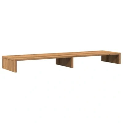 Bild av vidaXL Skärmställ ek 100x27x10 cm konstruerat trä, ställ för mosnitor, datorställ, monitorstativ, monitorer, monitorställ, skärmstativ