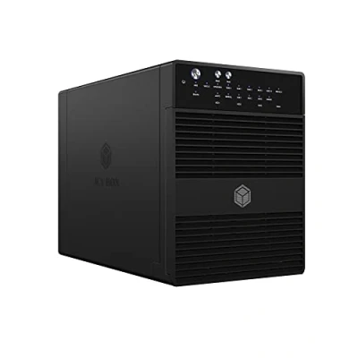Bild av RaidSonic IcyBox IB RD3640SU3 hårddiskhus (4 x 8,9 cm (3,5 tum), SATA I, II, III, USB 3.0) svart