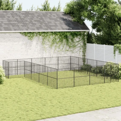 Bild av Hundhage 20 paneler svart galvaniserat stål