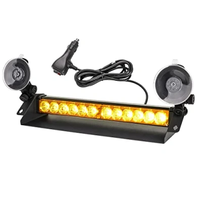 Bild av ROUTEKING LED varning 12 frontblixt 9 blinkande stroboskoplägen blixtljus, IP66 vattentät allsidig lampa, billampa för lastbil, traktor speciella körningar, V (gul)