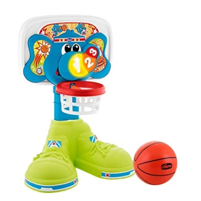 Bild av Chicco Basket League Elektronisk barnkorg, sovrum med ljud och ljuseffekter, justerbar höjd, ljusboll ingår Barnspel 18 månader 5 år