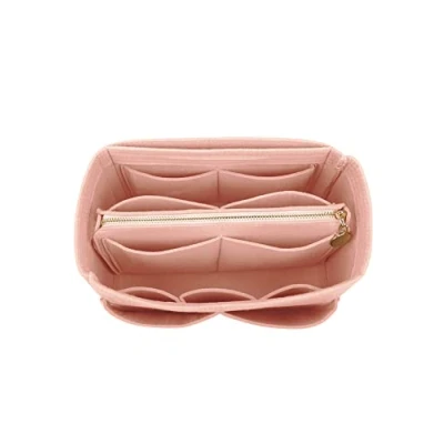 Bild av LEXSION Filt handväska väska organiseringsinsats med dragkedja tygväska formare passform Speedy Neverful PM MM, 1 rosa, M