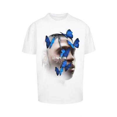 Bild av Upscale by Mister Tee LE Papillon Oversize Tshirt med print, Storlek: Small, White