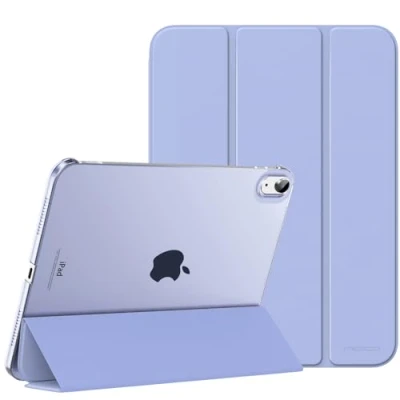 Bild av MoKo for iPad (A16) 11th Generation Case 2025, 10th 2022, Slim Stand Hard PC Translucent Back Shell Smart Cover Gen 11 inch 2025,Auto Wake/Sleep,Lavender Purple